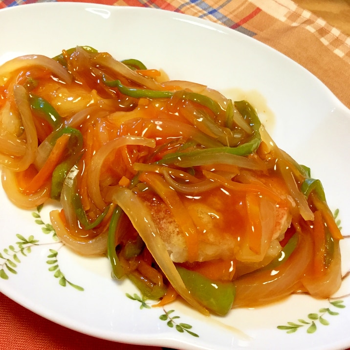 赤魚の唐揚げ☆野菜あんかけ